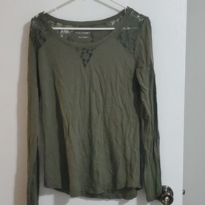 Long sleeve green shirt